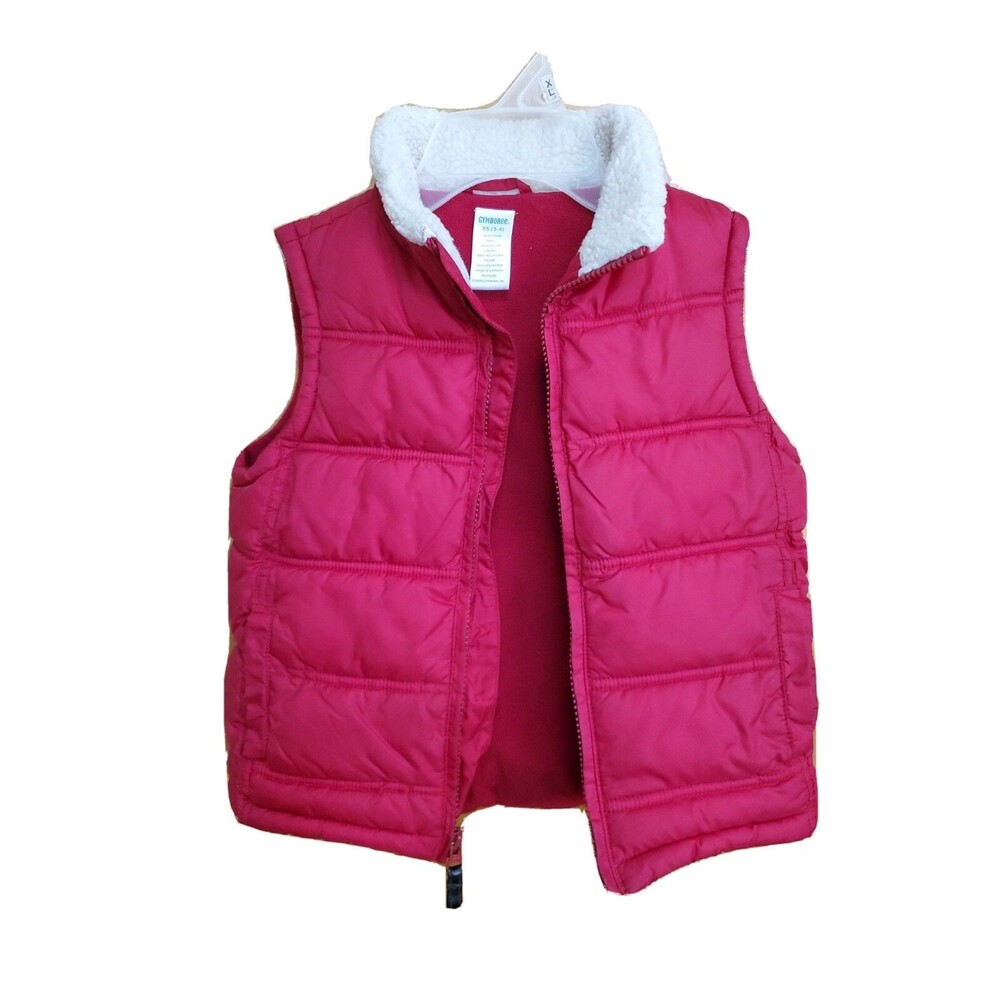 Children's winter Gymboree red vest fleece inside XS (3/4)